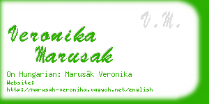 veronika marusak business card